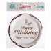 Тарелки бумажные «С днём рождения», в наборе 6 штук, цвет бронзовый