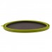 Тарелка силиконовая с пластиковым дном, 25.5 х 25.5 х 4, цвет оливковый