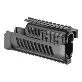 Тактическое цевье для АК/Сайга/Вепрь, Fab Defense, 4 планки Вивера, черный, fx-ak47b