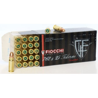 7,62*25 Tokarev Fiocchi FMJ 85gr (50шт)