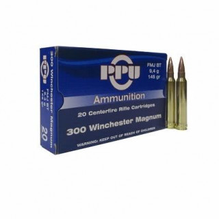 Патроны к .300 Win Mag PPU пуля FMJ 9,4 г