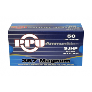 Патроны к .357 MAGNUM PPU пуля SJHP 10,2 г