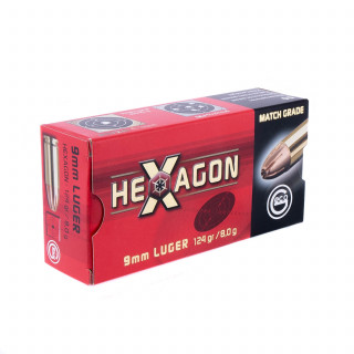 Патрон 9х19 Luger Geco Para Hexagon 124gr