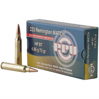 Патроны PPU .223 Rem HP BT 4,86 гр.