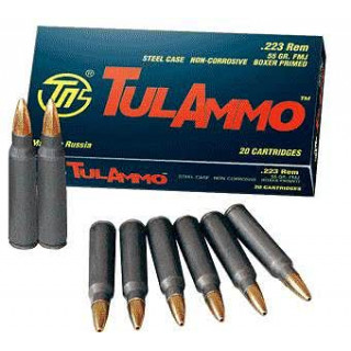 Патроны к .223 Rem Tulammo FMJ 55gr