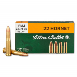 Патроны к .22 Hornet S&B пуля FMJ 2,9 г