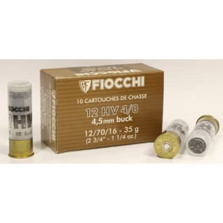 12/70/16 картечь 4,5 мм 35гр.Fiocchi 12 HV 4/0-BB BUCK