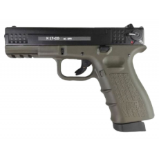 Пистолет охолощенный Glock К17-CO Курс-С под патрон 10ТК оливковый