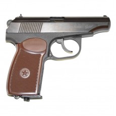 Пневматический пистолет МР-654К-20 к. 4,5 мм, обновленная коричневая рукоятка
