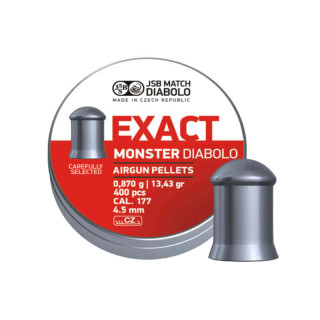 Пули JSB Diabolo Exact Monster к. 4,52 мм 0,87 гр. (400 шт)