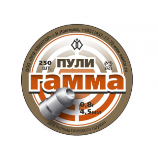 Пули Квинтор Гамма к. 4,5 мм 0,80 гр. (250 шт)