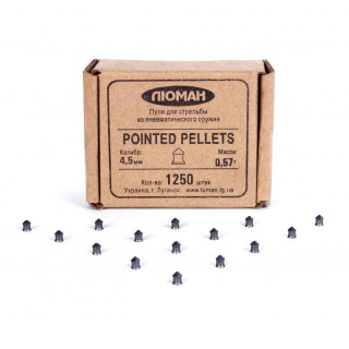 Пули Люман Pointed Pellets к. 4,5 мм 0,57 гр. (1250 шт)