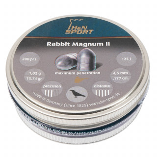 Пульки HN Rabbit Magnum II кал.4,5мм 1,02г (200штбан)