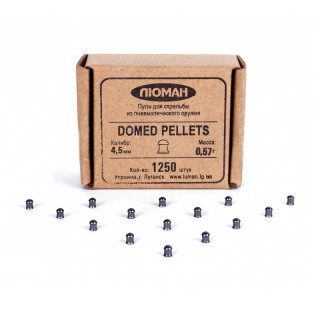 Пули Люман Domed Pellets к. 4,5 мм 0,57 гр. (1250 шт)