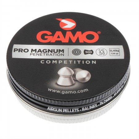 Пули пневматические GAMO PRO-MAGNUM 4,5мм, 0.49г (500шт) (100 шт/уп)