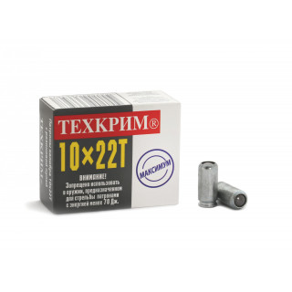 Патроны Техкрим Maximum с резиновой пулей к. 10x22Т