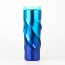 Термокружка, серия: Спираль, "Мастер К", 500 мл, сохраняет тепло 8 ч, 7.8х22 см, синяя