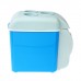 Автохолодильник 7.5 л, 12 В, с функцией подогрева, серо-голубой