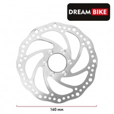 Тормозной диск Dream Bike с адаптером, 160 мм