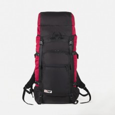 Рюкзак туристический, 100 л, отдел на шнурке, наружный карман, 2 боковые сетки, цвет чёрный