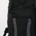 Рюкзак туристический, 120 л, отдел на шнурке, наружный карман, 2 боковых сетки, цвет чёрный/серый