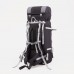 Рюкзак туристический, 100 л, отдел на шнурке, наружный карман, 2 боковые сетки, цвет чёрный/серый