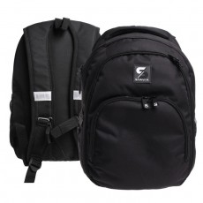 Рюкзак молодежный, 42 х 31 х 13 см, эргономичная спинка, Stavia "Мегаполис", чёрный