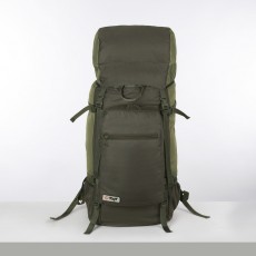 Рюкзак туристический, 120 л, отдел на шнурке, наружный карман, цвет зелёный