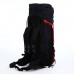 Рюкзак туристический, 80 л, отдел на шнурке, 2 наружных кармана, цвет чёрный/красный