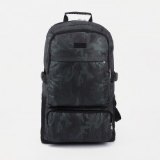 Рюкзак туристический, 40 л, отдел на молнии, 3 наружных кармана, с расширением, цвет хаки