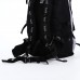 Рюкзак туристический, 65 л, отдел на молнии, 3 наружных кармана, цвет чёрный/зелёный/серый