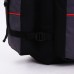 Рюкзак туристический на клапане, 65 л, 3 наружных кармана, цвет чёрный/серый