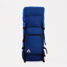 Рюкзак туристический, 80 л, отдел на шнурке, наружный карман, цвет синий