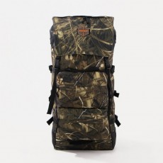 Рюкзак туристический, 80 л, отдел на молнии, 3 наружных кармана, цвет коричневый