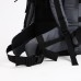 Рюкзак туристический, 60 л, отдел на шнурке, наружный карман, 2 боковые сетки, цвет серый