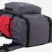 Рюкзак туристический, 100 л, отдел на шнурке, наружный карман, цвет серый/красный