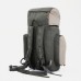Рюкзак туристический на затяжке, 60 л, 4 наружных кармана, цвет олива