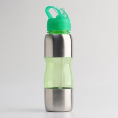 Бутылка для воды "Альби", велосипедная, 650 мл, 25 х 6 см, зелёный