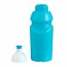 Бутылка для воды велосипедная, 400 мл, с соской, 18 х 6.2 х 6.2 см, голубая