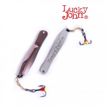 Блесна вертикальная зимняя Lucky John WALLE с цепочкой и крючком, 5 см, CS блистер