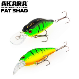 Воблер Akara Fat Shad 55F, цвет A7, 5.5 см, 8 г