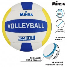 Мяч волейбольный MINSA SM 013, ПВХ, машинная сшивка, 18 панелей, размер 5