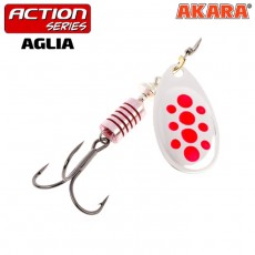 Блесна вращающаяся Akara Action Series Aglia 1, 4 г, цвет A02