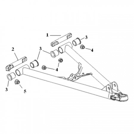 Втулки А-образного рычага, Polaris, OEM 5137700, 5137701, 5438792, 7547332, 7547423