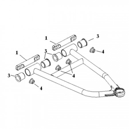 Втулки А-образного рычага, Polaris, OEM 5137700, 5438792, 7547332