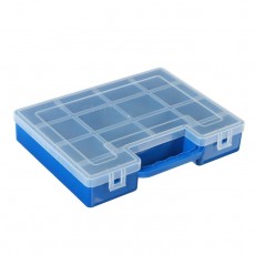 Коробка для рыболовных мелочей К-07, пластмасса, 26.5 х 19.5 х 5 см, синяя