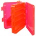 Коробка для воблеров и балансиров ВБ-3, 2-сторонняя, 5+5 отделений, 200 х 160 х 45 мм, красная