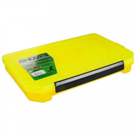 Коробка для приманок КДП-4, цвет жёлтый, 340 × 215 × 50 мм