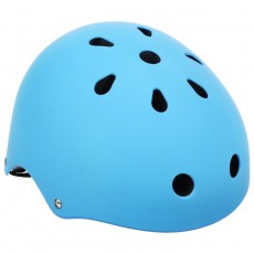 Шлем защитный детский, без регулировки, обхват 55 см, цвет синий