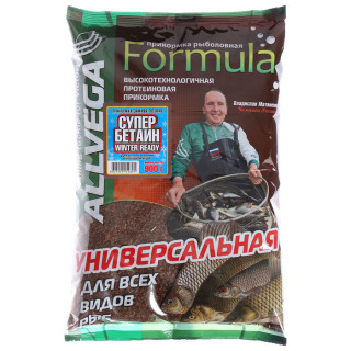 Прикормка зимняя готовая ALLVEGA, Formula Winter Ready, 900 г, супер бетаин